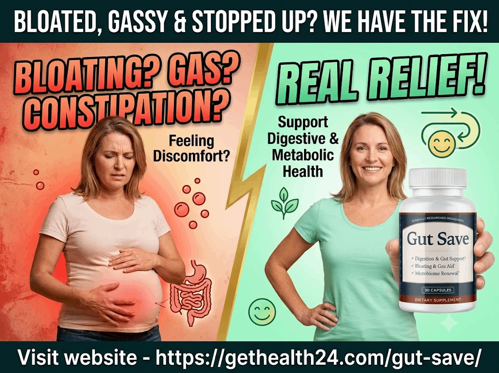 Gut Save relief from bloating, gas and constipation